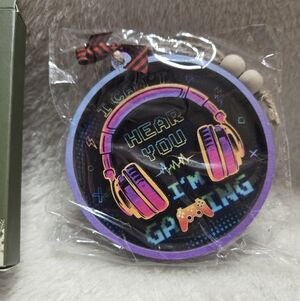 "I Can't Hear You I'm Gaming" Wooden Cutout Ornament NIP